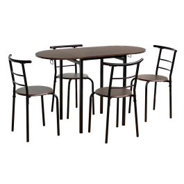 DKD Home Decor Mesa Negro Marron MDF Metal 55 x 78 x 121 cm Set de 5 Precio: 137.50000044. SKU: B1BXS6L5SZ