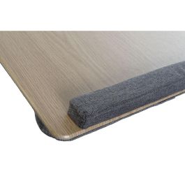DKD Home Decor Bandeja Basicos de MDF y Poliéster Natural Gris 35x55x7 cm