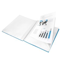 Carpeta Liderpapel Escaparate Con Espiral 20 Fundas Polipropileno Din A4 Azul