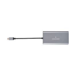 Hub USB Kramer Electronics KDock-3 Plateado Gris Hub USB Kramer Electronics KDock-3 Plateado Gris
