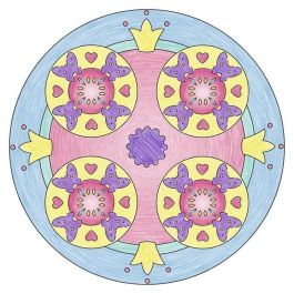 Ravensburger Mandala design Unicornio, Set de Dibujo y Coloreo Famosos Mandalas con Temática de Unicornios para Niñas, Edad Recomendada 6+ años