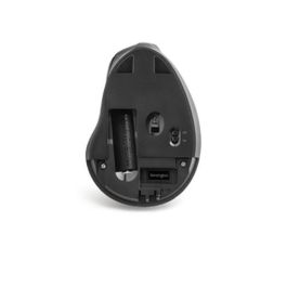 Kensington Ratón Vertical Inalámbrico Pro Fit K75501EU Negro Ergonómico para Mano Derecha con Receptor USB