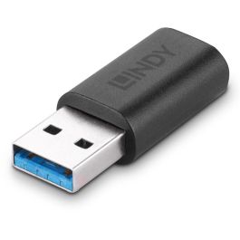 Lindy Adaptador USB 3.2 Tipo A a C, Conexión USB-C a Puerto USB-A, Velocidad de Transferencia 10Gbps