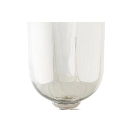 DKD Home Decor Jarrón de Cristal y Aluminio en color Champán, con Medidas 15x56x15 cm y Peso 1.25 kg, Desmontable