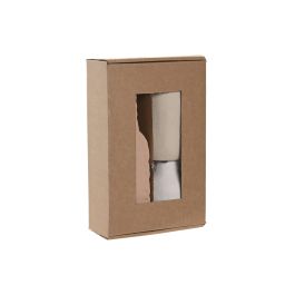 DKD Home Decor Jarrón de Gres Multicolor Set de 3, Estilo Urban, Acabado Rugoso, 7 x 24 x 10 cm