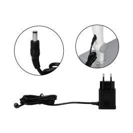 Q-connect Lámpara Escritorio LED 9W 600 LM Táctil 3 Niveles Blanca Cabeza Brazo Orientable Inalámbrica Negro