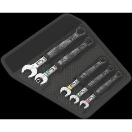 Wera 05004178001 Set de Herramientas de Bicicleta con Llaves de Carraca, 8, 9, 10, 13, 15 mm, Negro y Acero Inoxidable
