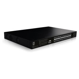 LevelOne GEP-2861 Switch Gestionado L2 Gigabit Ethernet 24xPoE+ 4xSFP Montaje en Rack 390W 1U