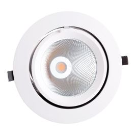 Foco Downlight LED Circular Orientable 40W 6000Lm 2700K 40.000H [HO-COB-C-OR-40W-WW]