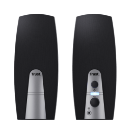Trust Altavoces 2.0 Basics 5W USB Conexion Frontal Negro Plata