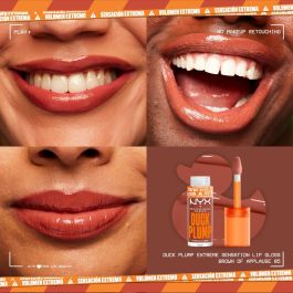 NYX PROFESSIONAL MAKE UP DUCK PLUMP Brillo de Labios Volumen Extremo y Rellenador Instantáneo Tono Brown of Applause Vegano 6,8 ml