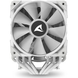 Sharkoon A60 RGB Refrigerador de Aire para CPU Doble Torre con 6 Tubos de Calor, 2 Ventiladores 120mm PWM, TDP 260W, Blanco