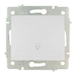 Solera Pulsador timbre Europa 10A 250V Blanco 83x81mm ERP03QC