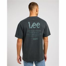 Camiseta de Manga Corta Hombre Lee Loose Logo Negro