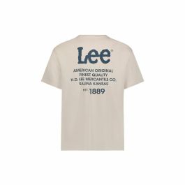 Camiseta de Manga Corta Hombre Lee Loose Marrón claro