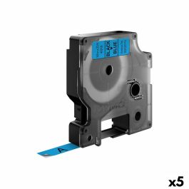 Cinta Laminada para Rotuladoras Dymo D1 40916 9 mm LabelManager™ Negro Azul (5 Unidades)
