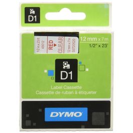 Dymo Cinta De Transferencia Termica D1 45012. Etiquetas Estándar Rojo Sobre Transparente De 12 mmx7M.Poliester Autoadhesiva. Rotuladora Labelmanager Precio: 15.49999957. SKU: BIXS0720520