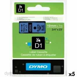 Cinta Laminada para Rotuladoras Dymo D1 45806 LabelManager™ Negro Azul (5 Unidades) Precio: 113.78999962. SKU: S8424283