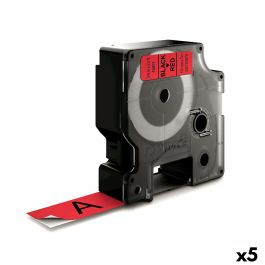 Cinta Laminada para Rotuladoras Dymo D1 45807 LabelManager™ Negro Rojo (5 Unidades)