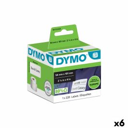 Etiquetas para Impresora Dymo 99014 54 x 101 mm LabelWriter™ Blanco Negro (6 Unidades)