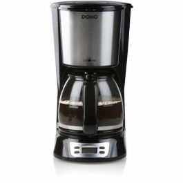 Cafetera de filtro - DOMO - DO708K - 1000 W - 1,5 L - 12 tazas - Pantalla LCD - Temporizador 24 horas - Negra y acero inoxidable Precio: 64.9649002541. SKU: B1GJVCX5SD