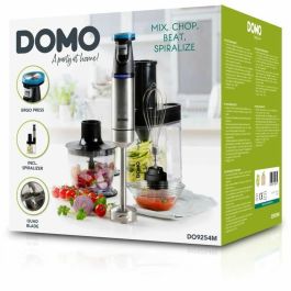 Set Batidora de Verduras My - DOMO - DO9254M - 800 W - Velocidad variable - 4 accesorios - Acero inoxidable