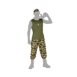 Disfraz Militar Hombre Adulto Camuflaje Verde