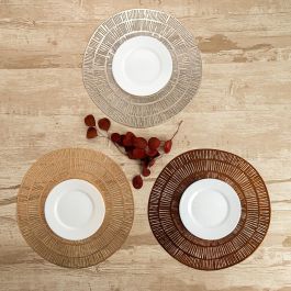 Mantel Individual Quid Habitat Espiral Plateado 38 cm (Pack 12x)