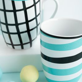 Set 2 Mugs Porcelana Surtidos Zigzag Bidasoa 33 cL