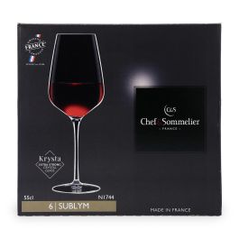 Caja 6 Copas Vino Cristalin Sublym Chef & Sommelier 55 cL