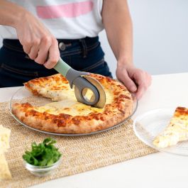 Cortador Pizza Acero Inoxidable Ozon Quid 20 cm (12 Unidades)