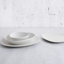 Plato Irregular Porcelana Fosil Bidasoa 28x24,8x2,5 cm (6 Unidades)