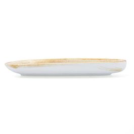 Plato Rectangular Blanco Porcelana Jaguar Fleckles Ariane 27 cm