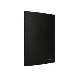 Libreta Liderpapel Tapa Negra A5 80 Hojas 60 gr-M2 Cuadro 5 mm Con Doble Margen 10 unidades