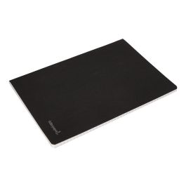 Libreta Liderpapel Tapa Negra A5 80 Hojas 60 gr-M2 Liso Con Doble Margen 10 unidades