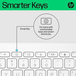 HP 350 Teclado Inalámbrico Bluetooth Compacto Multi-Dispositivo, Cómodo y Portátil para Productividad en PC, Portátil, Tablet y Móvil