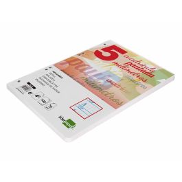 Recambio Liderpapel Cuarto Pautaguia 100 Hojas 75 gr Cuadriculado Pautado 5 mm Con Margen 6 Taladros