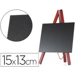 Pizarra Negra Liderpapel Caballete Madera Superficie Para Rotuladores Tipo Tiza 15x13 cm Juego 3 Unidades