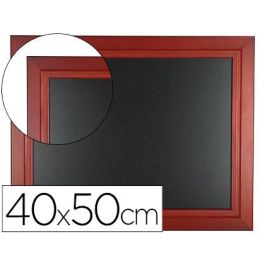 Pizarra Negra Liderpapel Mural De Madera Con Superficie Para Rotuladores Tipo Tiza 40x50 cm