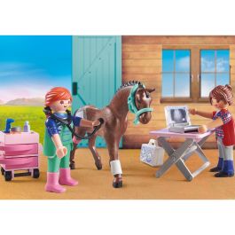 Veterinaria de caballos con maquina de rayos x playmobil country