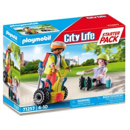 Starter Pack Rescate Balance Racer City Life 71257 Playmobil