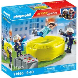 Bomberos Con Colchoneta Action Heroes 71465 Playmobil