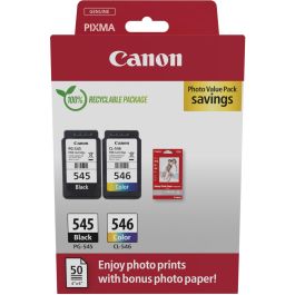 Canon Tinta Ecopack Bk+C-M-Y + 50H Papel Fotográfico 10x15, Compatible con Pixma IP 2850, MG 2450-2550, TR 4550-4551, PG 545, CL 546 Precio: 43.49999973. SKU: B1JTM67PW5