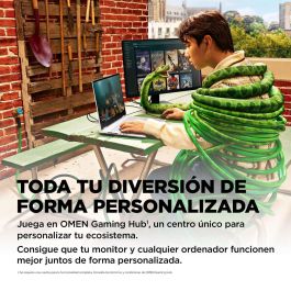 HP OMEN 24 Monitor Gaming 23.8 pulgadas FHD 165Hz para Juegos de Alto Rendimiento, Colores Vibrantes y Diseño Elegante