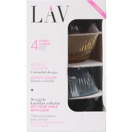 Set de 4 bols ALINDA LAV, 12.5 cm, 345 cc (6 Cajas) Set de 4 bols ALINDA LAV, 12.5 cm, 345 cc (6 Cajas)