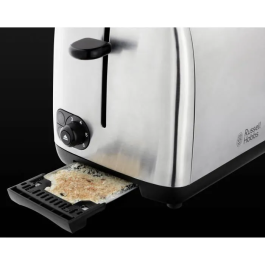 Russell Hobbs 24080-56 Tostador Adventure con Ranuras Anchas, Regulador de Tueste y Bandeja Recogemigas