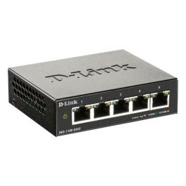 D-Link DGS-1100-05V2 Switch Smart Gestionable 5 Puertos Gigabit Ethernet Silencioso L2, Detección de Bucle y Diagnóstico de Cable