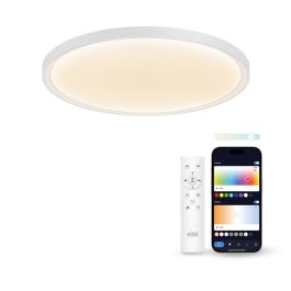 Plafón LED KSIX SmartLED KSIX Halo 2 Blanco Plástico 25 W (3000k - 6500k) (6500 K)