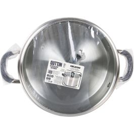 Cacerola de Acero Inoxidable Quttin 24 cm 4L con Tapa (4 Unidades) Cacerola de Acero Inoxidable Quttin 24 cm 4L con Tapa (4 Unidades)