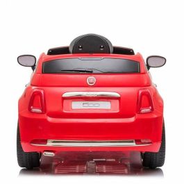 Coche Fiat 500 rojo Con control remoto y MP3 Bateria 6V 4,5 AH -motor 30 W